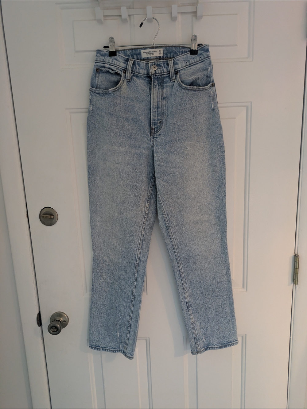 Abercrombie & Fitch Light Wash Straight Leg Jeans